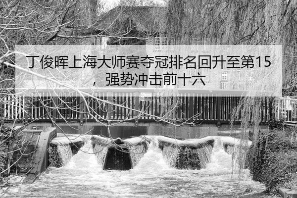 丁俊晖上海大师赛夺冠排名回升至第15，强势冲击前十六